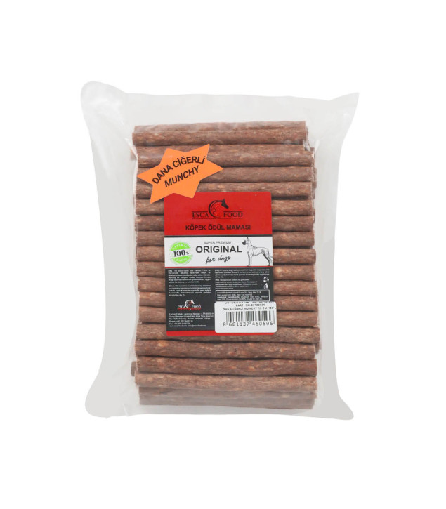 Esca Food Munchy Çubuk Dana Ciğerli 12 cm 100’lü