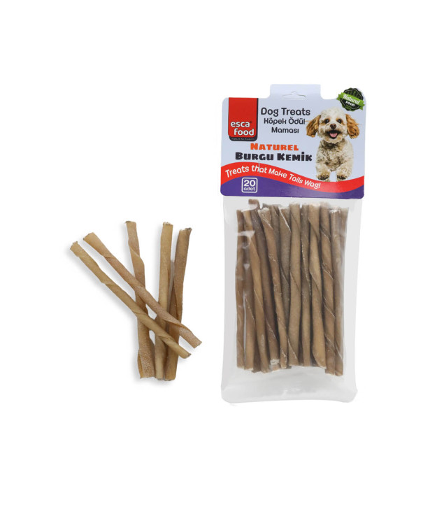 Esca Food Naturel Burgu Kemik 12 cm 20’li