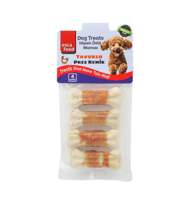 Esca Food Tavuklu Pres Kemik 7 cm 4’lü 100 g