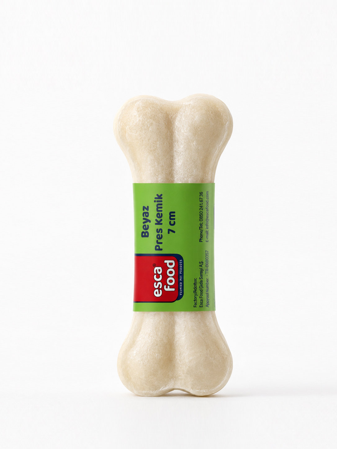 Esca Food Beyaz Pres Kemik 7 cm 1’li